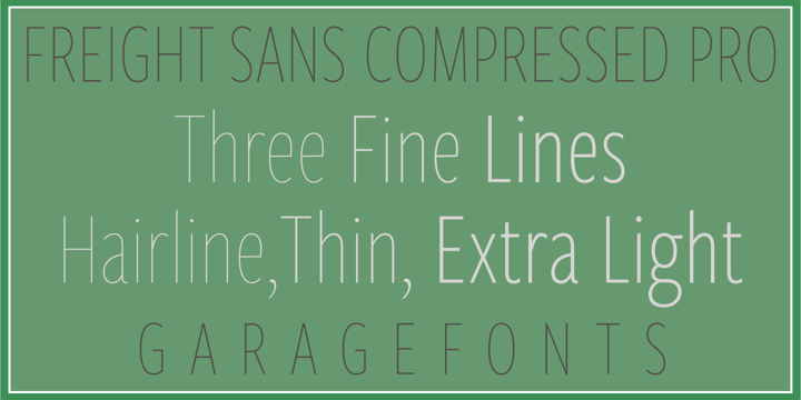 Freight Sans HCmp Pro