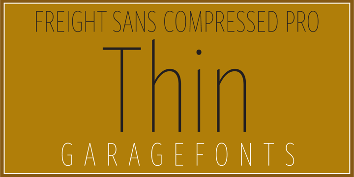 Freight Sans HCmp Pro