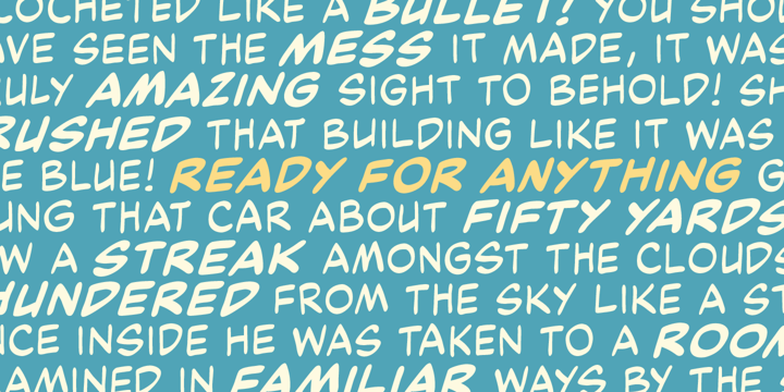 Ready For Anything BB Font Poster 5