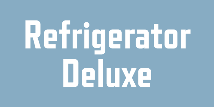 Refrigerator Deluxe Font Poster 1