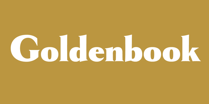 Goldenbook Font Poster 1