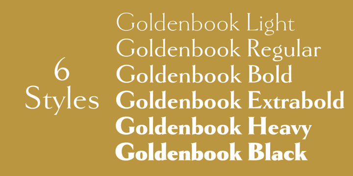 Goldenbook Font Poster 3