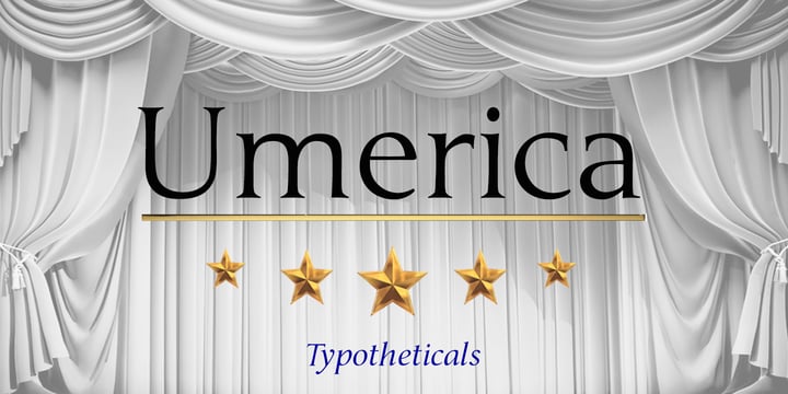 Umerica Font Poster 5