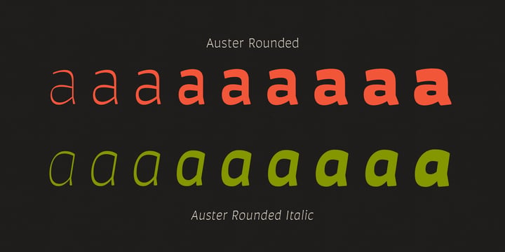 Auster Rounded Font Poster 7