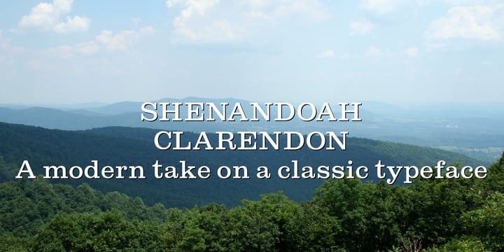 Shenandoah Clarendon Font Poster 7