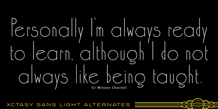 Xctasy Sans Font Poster 4