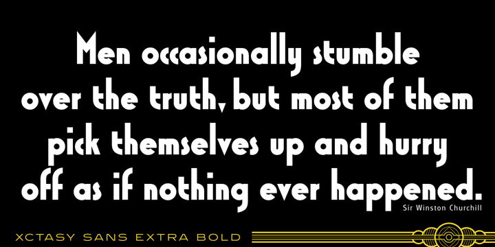 Xctasy Sans Font Poster 5