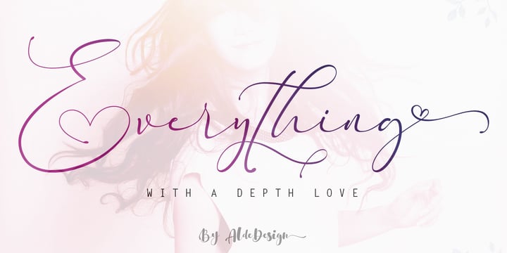 Everything Calligraphy Font Poster 8