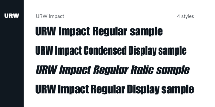 impact web font