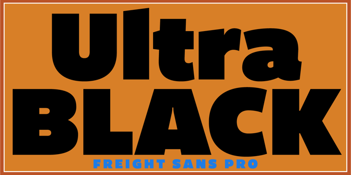 Freight Sans UPro Ultra Black