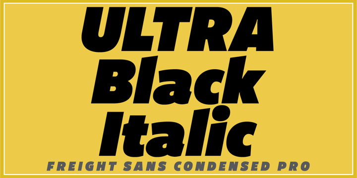 Freight Sans UPro Ultra Black