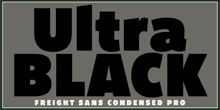 Freight Sans UPro Ultra Black