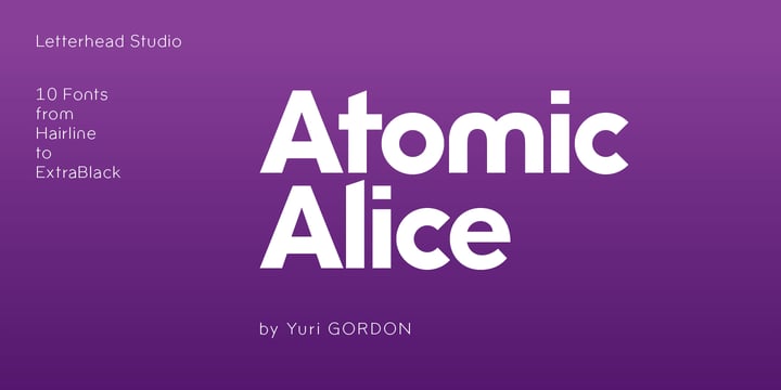 Atomic Alice Font Poster 8