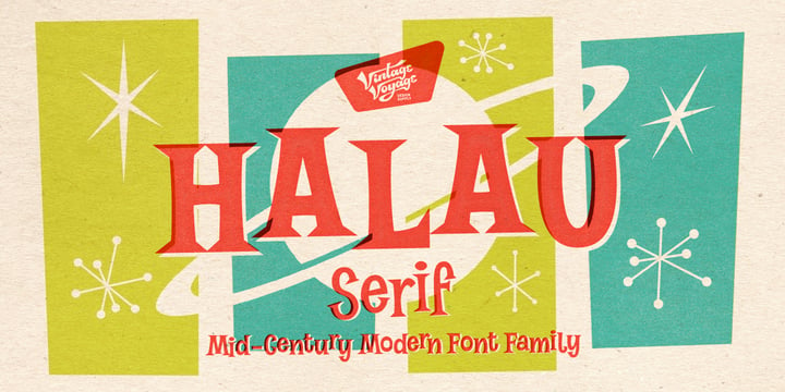Halau Serif Font Poster 1