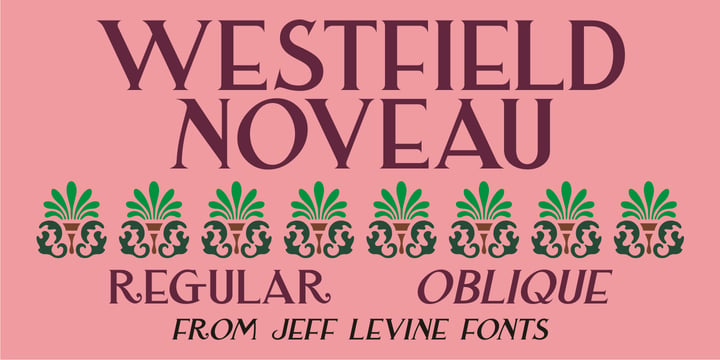 Westfield Nouveau JNL Font Poster 5