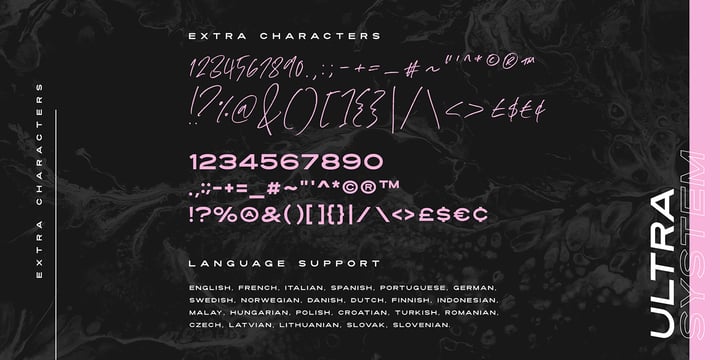 Ultra System Font Poster 1