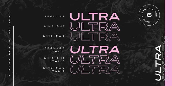 Ultra System Font Poster 4