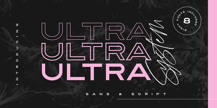 Ultra System Font Poster 11