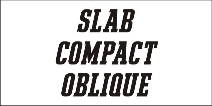 Slab Compact JNL Font Poster 2