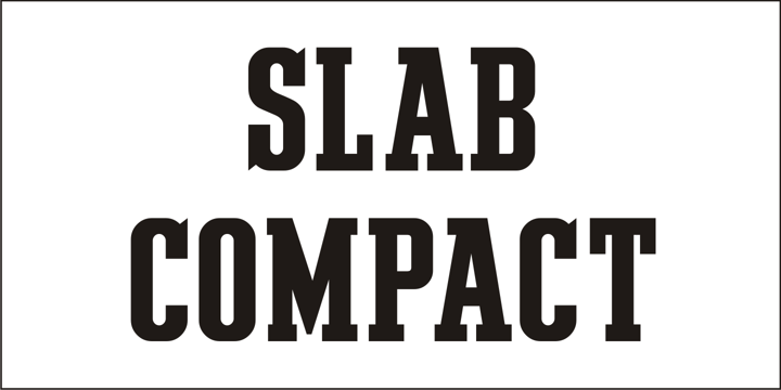 Slab Compact JNL Font Poster 4