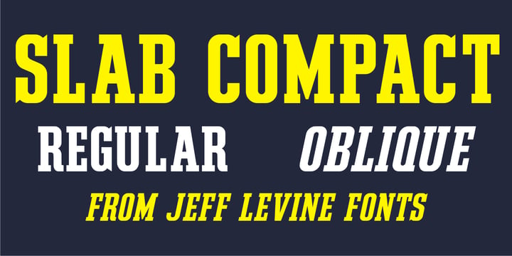Slab Compact JNL Font Poster 5