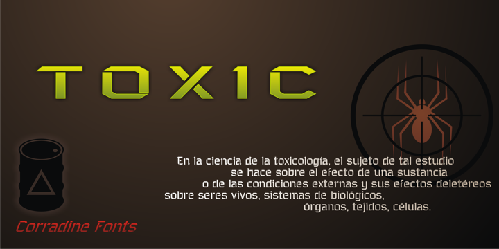 Toxic Font Poster 2