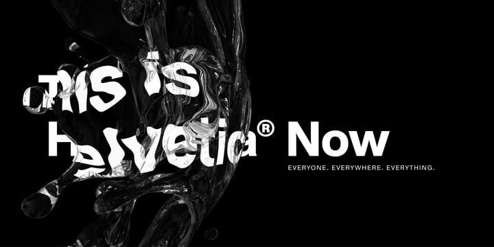 Helvetica Now Font Poster 2
