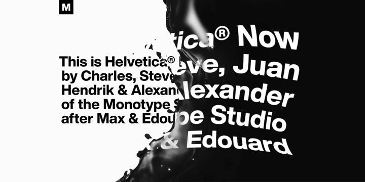 Helvetica Now Font Poster 1