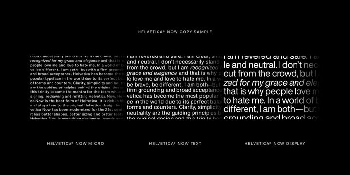 Helvetica Now Font Poster 9