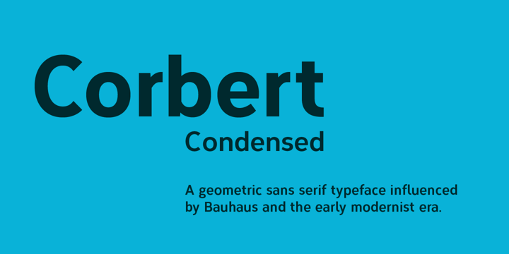 Corbert Condensed Font Poster 1