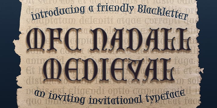 MFC Nadall Medieval Font Poster 5
