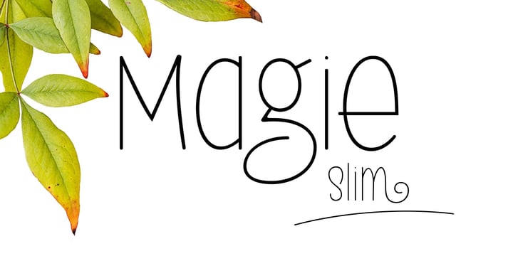 Magie Slim Font Poster 6