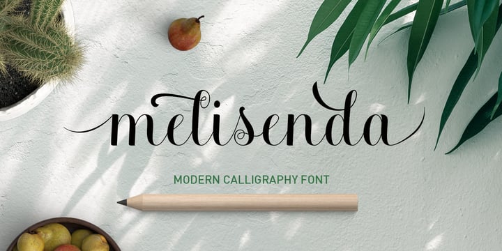 Melisenda Script Font Poster 5