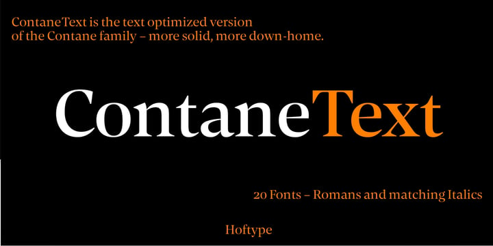 Contane Text Font Poster 1