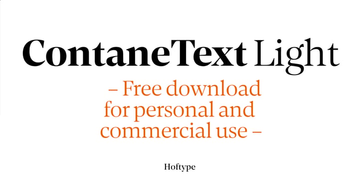 Contane Text Font Poster 3