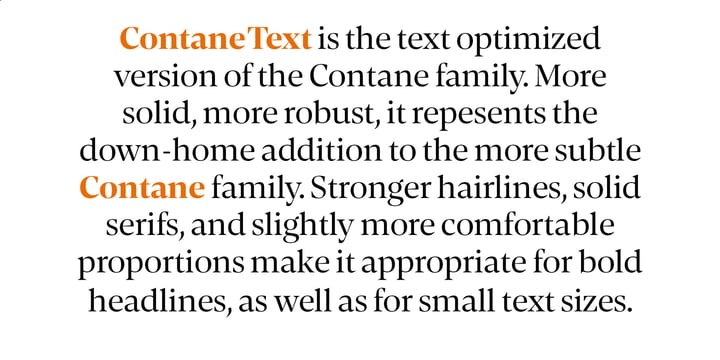 Contane Text Font Poster 7