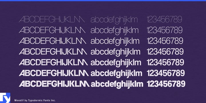 Movatif Font Poster 4