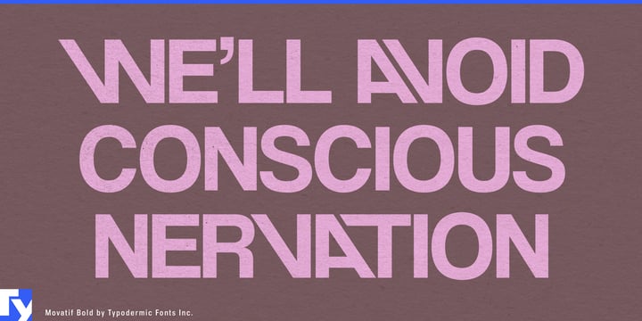 Movatif Font Poster 2