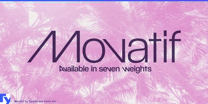 Movatif Font Poster 1