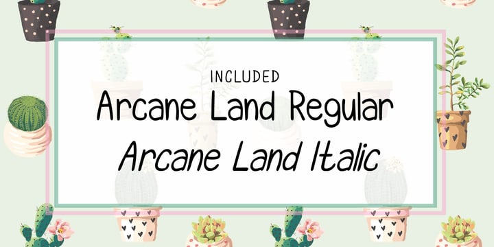 Arcane Land Font Poster 9