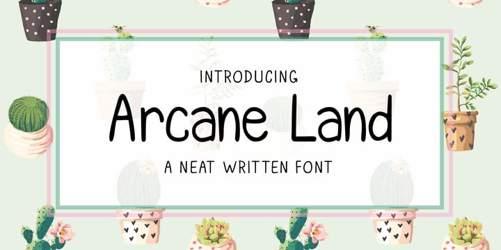 Arcane Land Font Poster 1