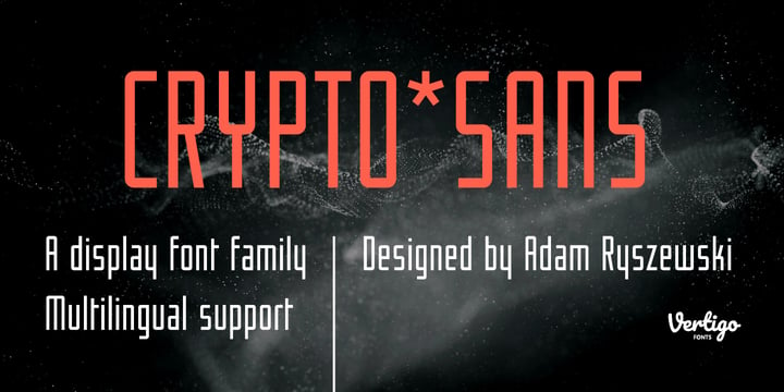 Crypto Font Poster 1