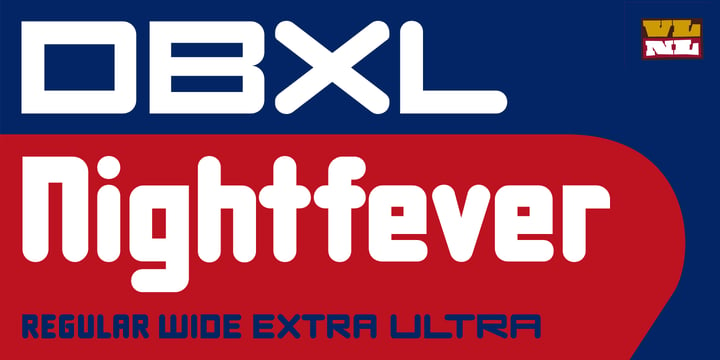 DBXLNightfever Font Poster 9