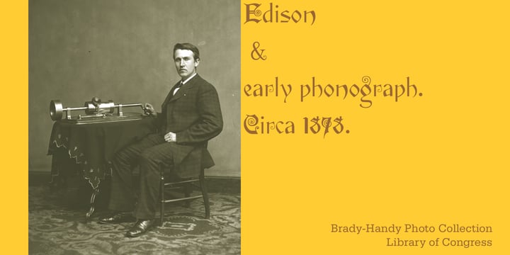 Edison Font Poster 5