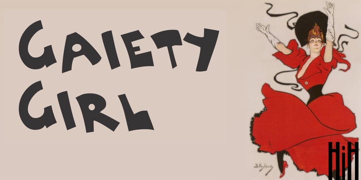 Gaiety Girl Font Poster 1