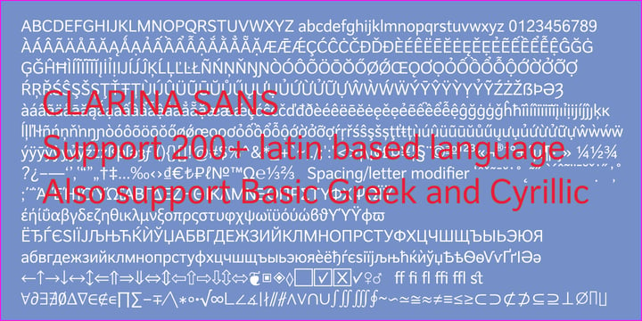 Clarina Sans Font Poster 3