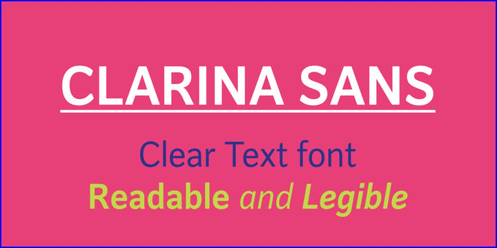Clarina Sans Font Poster 1