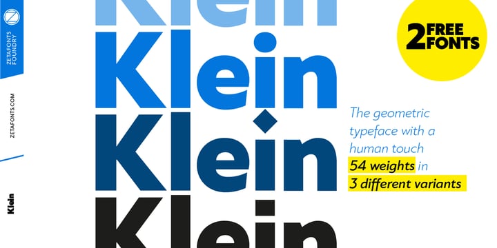 Klein Font Poster 1