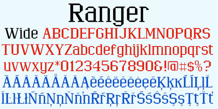 Ranger Font Poster 4