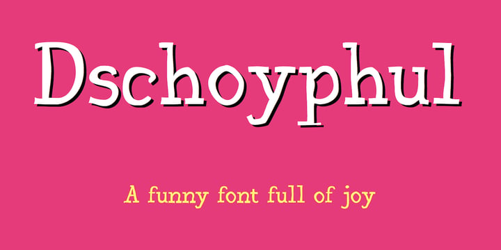 Dschoyphul Font Poster 1